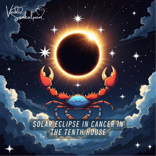 Solar Eclipse in Cancer in the Tenth House