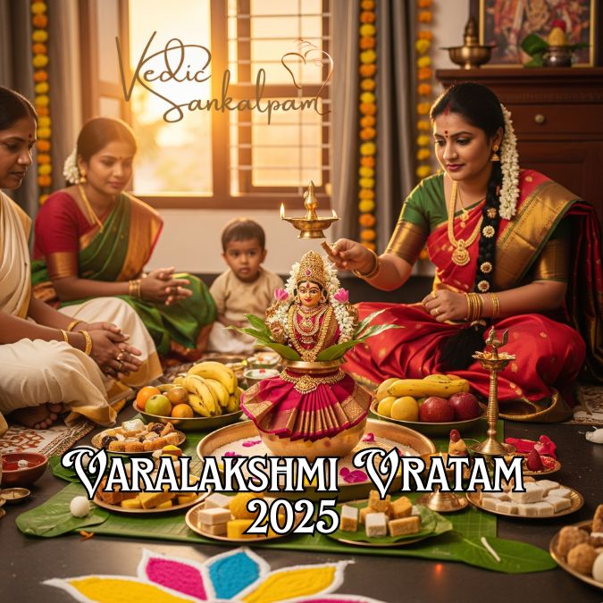 Varalakshmi Vratam 2025 – Date, Puja Vidhi, Significance, and Vrat Katha