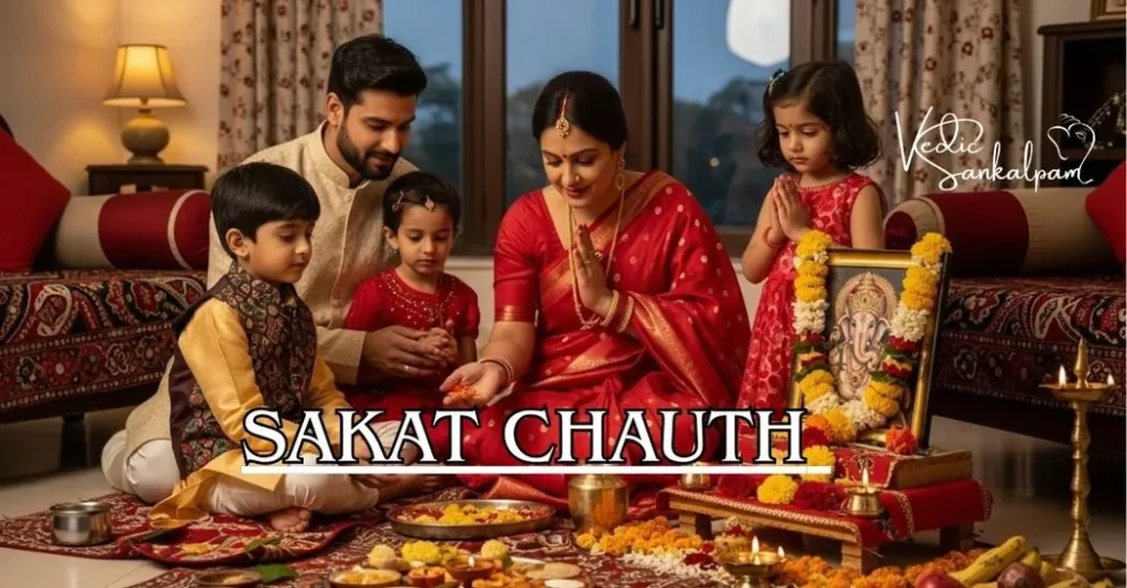 Sakat Chauth 2026 date, puja vidhi, vrat rules, moonrise ritual, significance, and benefits of fasting dedicated to Lord Ganesha.